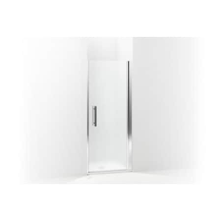 Sterling 5699-34S-G03 Finesse Peak Frameless Pivot Shower Door with Frosted Glass, 34.5-in W x 67-in H, Silver